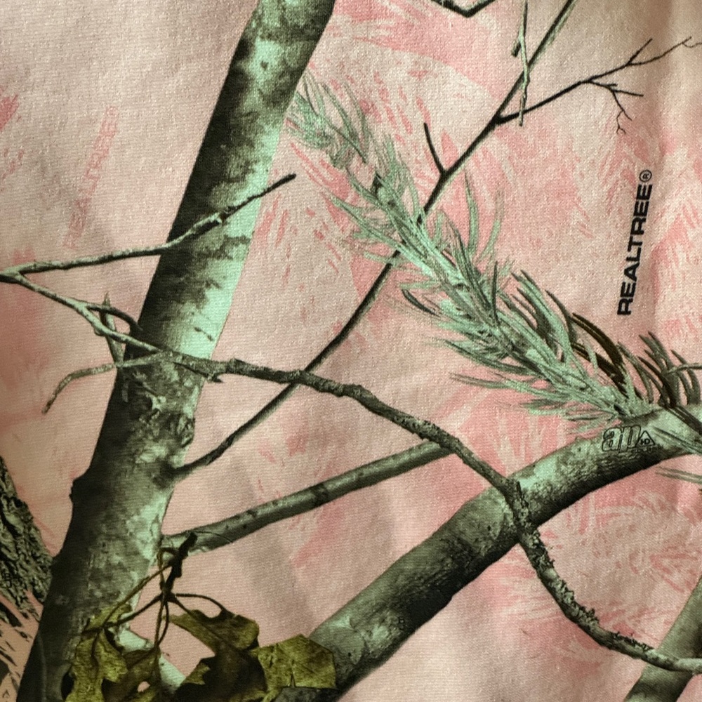 Under Armour Pink and Green Camo Hoodie - Picture 6 of 8